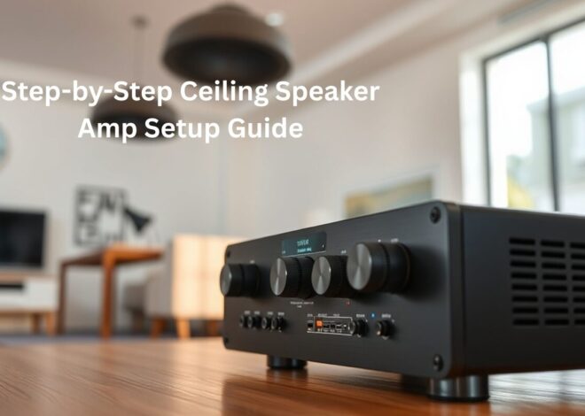 Step-by-Step Ceiling Speaker Amp Setup Guide