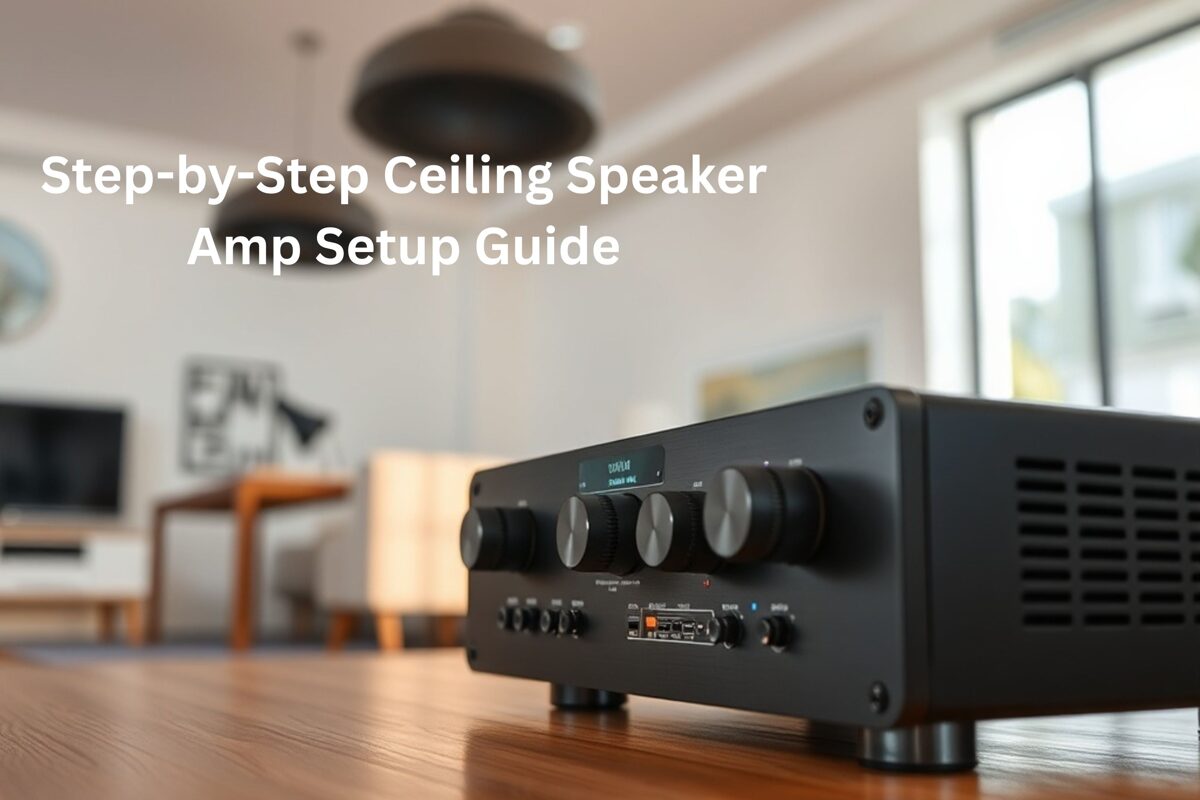 Step-by-Step Ceiling Speaker Amp Setup Guide