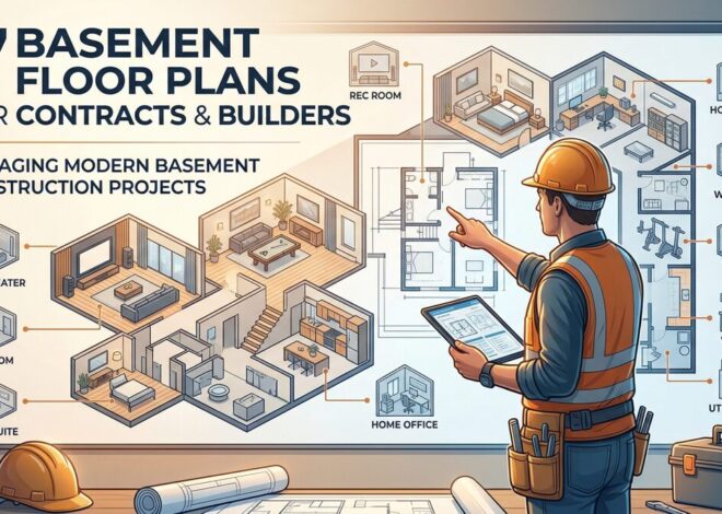7 Basement Floor Plans for Contractors & Builders Managing Modern Basement Construction Projects – Blog