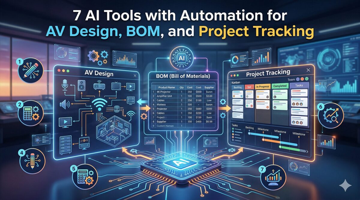 7 AI Tools with Automation for AV Design, BOM, and Project Tracking – Blog