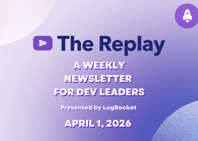 The Replay (04/01/26): Images slow down your React app, reduce token spending, and more.