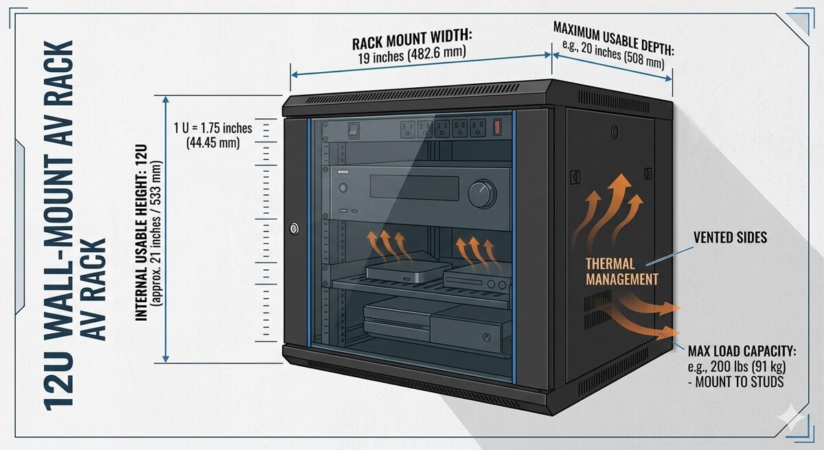 AV Rack Dimensions Explained: Width, Depth, Height, and Rack Units – Blog
