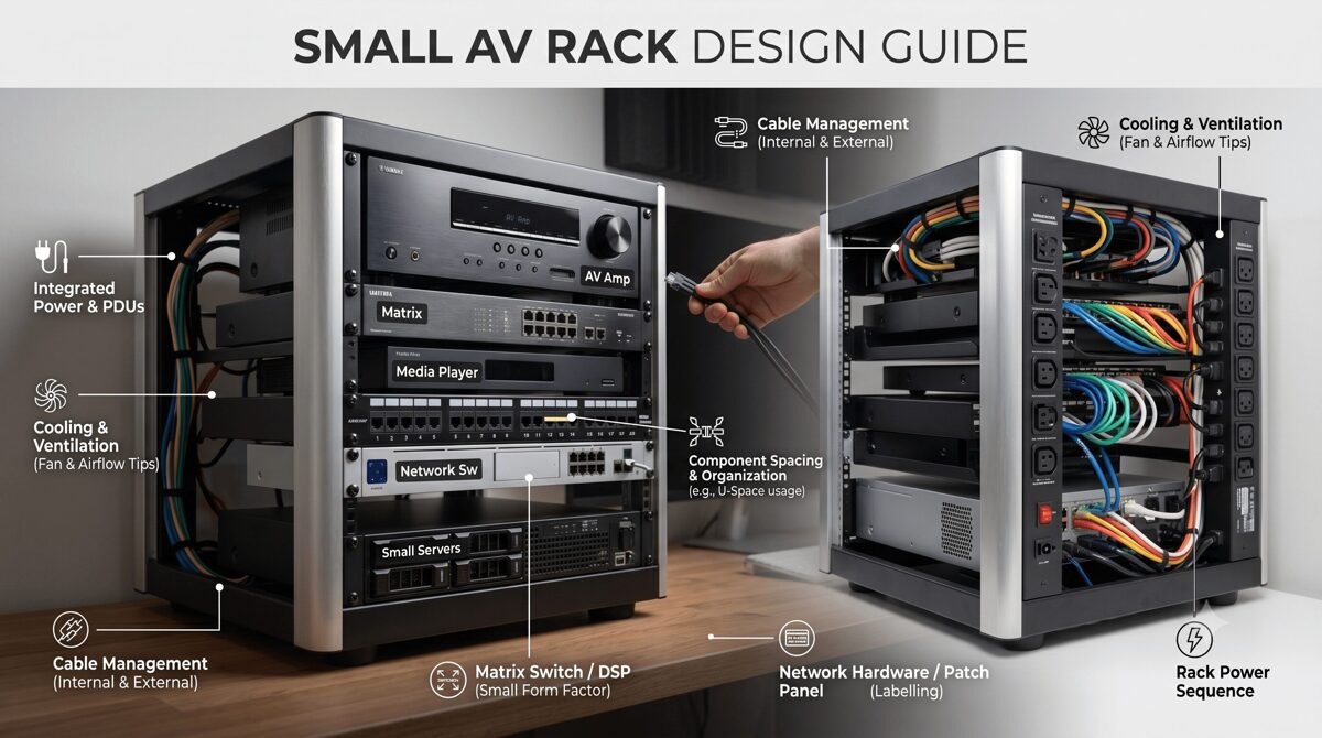 How to Design a Small AV Rack for Hybrid Meeting Rooms and Collaboration Spaces – Blog