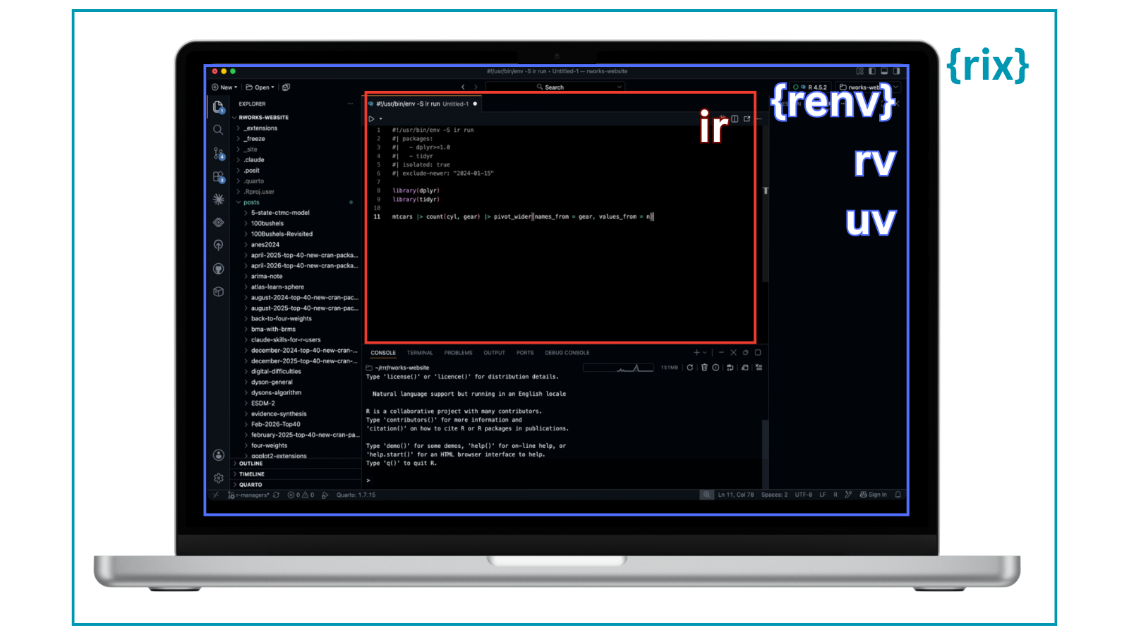 renv, rix, rv, uvr, ir: An explosion of R package and environment managers